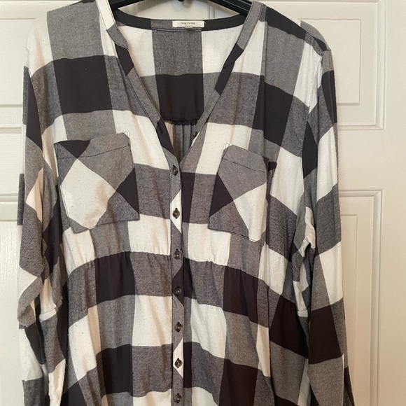 Maurice’s plus size empire waist flannel - Picture 2 of 4